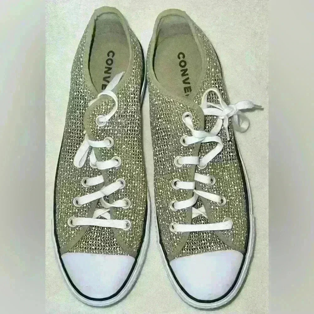 Converse Chuck Taylor Lift Ox Platform Shoe Sneaker Green White